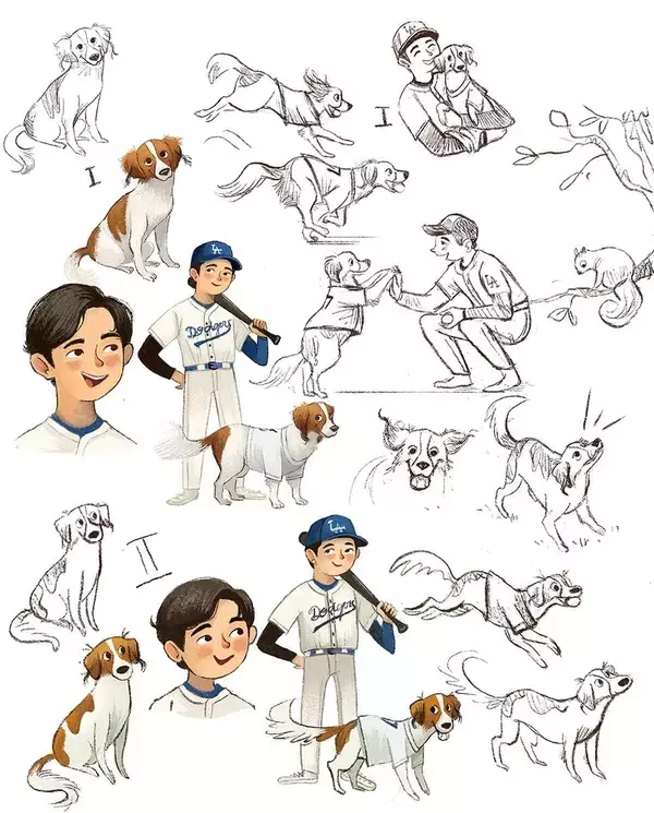 大谷翔平初の絵本が発売　イラスト担当が語る制作の裏側「緊張しました」主人公のデコピンは「遊び心」を重視…貴重な下描き、ラフ画も公開