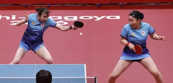 【卓球】“みわひな”張本美和、早田ひな組が日本勢５２年ぶり銀メダル以上確定　世界３位・香港ペアを撃破　６０年ぶり金王手…アジア大会