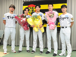 【阪神】岩貞祐太、引退会見で同期入団の後輩思って涙「ずっと一緒にいるつもりだった」梅野隆太郎、岩崎優らも駆けつける