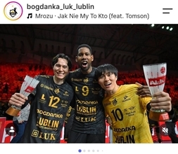 【バレー】ルブリン・高橋藍がポーランドで自身初タイトル！　ザビエルチェに３―０　第１セットは３４―３２の激闘…スーパー杯