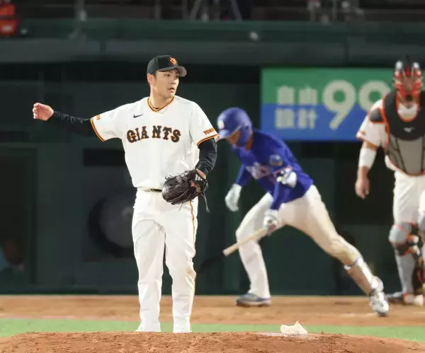 【巨人】則本昂大が４回に石伊雄太に先制の適時打を浴びる