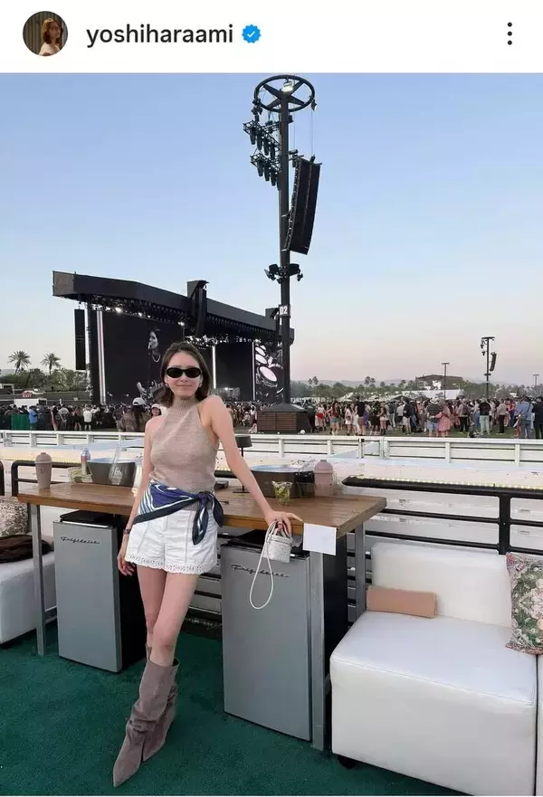 ３か月前にキー局退社→秘めたスタイル爆発！セレブ女優みたい…「胸がぎゅっと」音楽フェス参戦の良原安美アナ