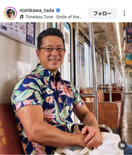 ムキムキに激変した５８歳タレント、アロハシャツ姿の太い腕に「ますますたくましく」「漢らしさを感じる」西川忠志が披露