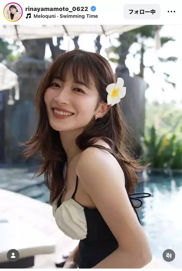 「承認欲求ＭＡＸ女です、、」元ＴＢＳ山本里菜アナの水着ショットに「ぜんぜんウェルカム」「むしろもっと見たい」