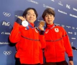 【五輪】鍵山優真と佐藤駿　メダル獲得のご褒美はジェラート　三浦佳生を含め「３人で食べに行きたい」