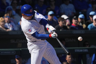 鈴木誠也がＯＰ戦初打席本塁打「今日はよかった」　中堅の守備でボール見失うも「ボールが太陽だった」　