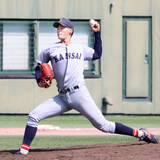 「【大学野球】関大が優勝に王手　１９０センチ左腕の３年生・百合沢飛が１安打完封…関西学生」の画像1
