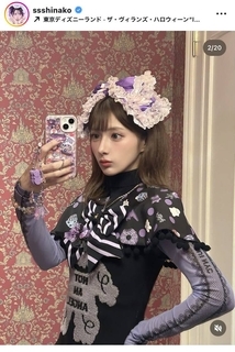 ２３キロ減量で激変！しなこ、ディズニーでのハロウィーンコーデが「お人形さんみたい」「リボン付けてるのかわいすぎる」と話題