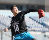 「【ロッテ】ドラフト１位・石垣元気は「ここはプロ野球の球場なんだなと改めて感じた」　ＺＯＺＯで新人合同自主トレ開始」の画像1