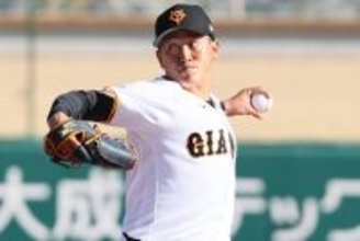 【巨人】最速１５１キロの独特回転速球で猛アピール　育成１位左腕・冨重英二郎が１軍初合流
