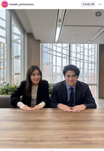 「ひとつひとつの現場を大切に…」テレビ朝日・荒井理咲子アナ、「報道ステーション」同期コンビショット公開！　