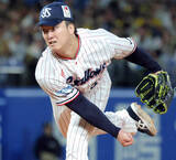 「【ヤクルト】先発の吉村貢司郎が５回４失点も勝利投手の権利を持って降板「序盤はテンポよく投球できていた」」の画像1