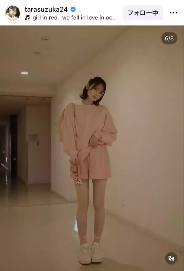 ふるっぱー・鎮西寿々歌、私服姿が「可愛すぎる」ショーパンから美脚「天使ですか」「とろけちゃう」
