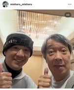 下咽頭がんステージ４から復帰の見栄晴、ロッテ・西岡剛コーチ＆ポランコに遭遇！神対応に「惚れてまうやろー」