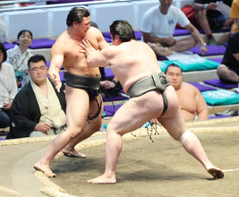 男前で話題の幕下・大森、敗れて５勝２敗で終える　「きっちり相撲を取れるようになりたい」