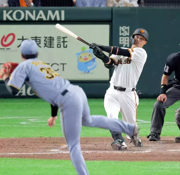 【巨人】吉川尚輝が意地の才木撃ち　待望の今季１号２ランで３点差に迫る