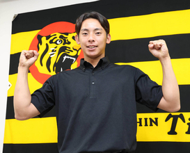 【阪神】育成１位・神宮僚介が支配下登録「チームを勝たせられる投手になりたい」右サイドの中継ぎ右腕がブルペン陣の救世主なるか　今季２軍１４試合で防御率２・３１