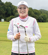 【女子ゴルフ】全英女子Ｖの桑木志帆「今すぐ試合で使えそう。いい感じ」　凱旋大会会場で新アイアンをテスト