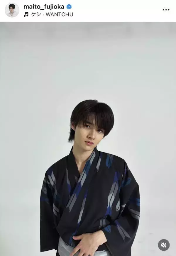父は大物俳優　藤岡真威人の浴衣姿に「ズッキュン」「本当にステキ」「さすがのお似合い」とファンくぎ付け！