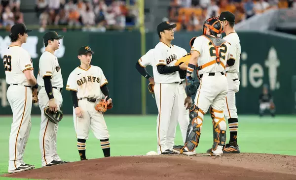 【巨人】天仰ぐ則本昂大　移籍後ワースト８失点で５回ＫＯ　負ければ首位陥落の伝統の一戦