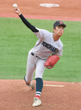 【高校野球】横浜・織田翔希、いきなり１５５キロ　超高校級の投球にハマスタ沸く　日米注目のドラフト１位候補…神奈川決勝
