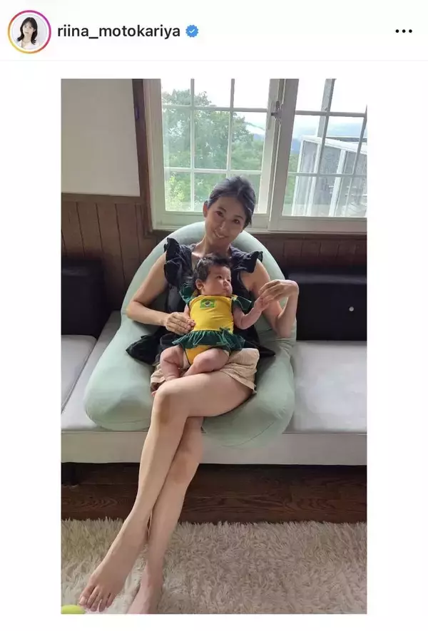 ６月に第３子出産の本仮屋リイナ、圧倒的な姿を披露！「足、ながっ」「足綺麗です」フォロワーくぎづけ