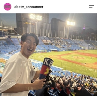 ＡＢＣテレビ新人アナが「声を枯らした日々」凛々しい応援指導部時代のショット披露！母校・慶大の応援に駆け付け…枝廣二葉アナ