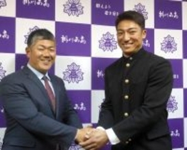 【中日】育成ドラフト２位・石川大峨に指名あいさつ…清水スカウト「新井貴浩監督（広島）のようになって」