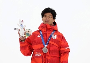 【五輪】銀メダルの木俣椋真「１２０％出した。これ以上無い滑りができた」…スノボ男子ビッグエア