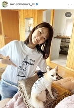 「報ステ」卒業のテレ朝・下村彩里アナ、愛犬とペアルックで２ショット「とっても素敵」「めちゃくちゃ可愛い」「こっちまで和む」