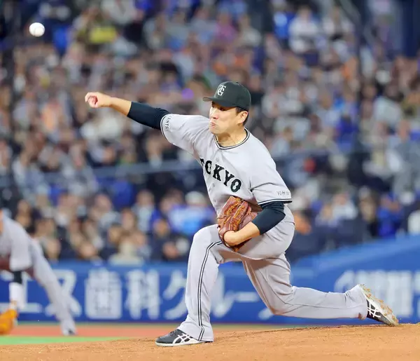 田中将大の“超遅球”にハマスタどよめく　大城卓三と１軍で初バッテリー