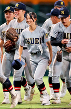 【甲子園】仙台育英・星よつはマネジャー「お待たせって言いたい」生観戦の父・孝典さんに「ようやく見せられた」開幕戦で勝利