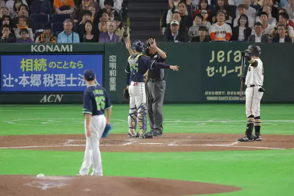 【巨人】ボークを巡る珍プレー　山瀬慎之助が打席外して山野太一が投球せず　球審はルール通り「両者違反」の判定でやり直し