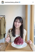 日向坂４６メンバー、アメリカンチェリー味のかき氷に「目がないです」一足先に夏を堪能の森本茉莉
