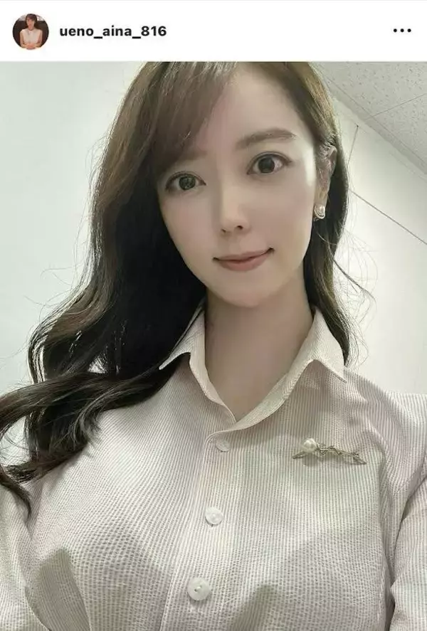 「めちゃくちゃでかい」３５歳美人アナのライン浮き出るワンピ姿に衝撃！「世界一の女神」「綺麗」上野愛奈の衣装ショット