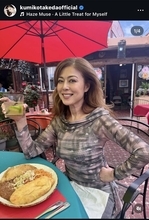５７歳・武田久美子、タイトなトップス姿でメキシコ料理を堪能「ゴージャスーー」「スタイル良すぎ！！」「めちゃめちゃ美しい」