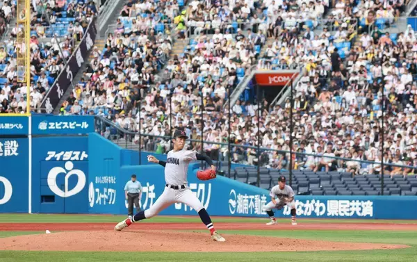 【高校野球】横浜、スローガン通りの「５－０野球」で５回終了…ドラ１候補・織田翔希は最速１５５キロで無失点投球続く