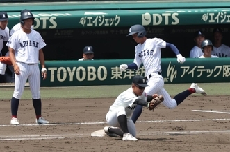 【甲子園】熊本代表・有明が逆転成功　満員の甲子園が沸く　守備では中継プレーも