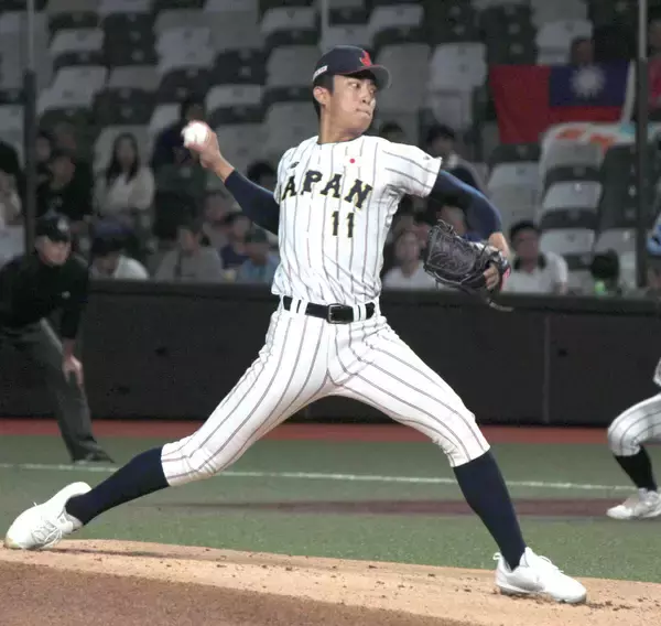 【Ｕ―１８】「楽しみながら」先発・織田翔希がエースの意地　６回１失点で台湾撃破　１０年ぶりアジア制覇王手