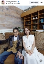 ８３歳・加藤茶　４５歳下の妻が公開した最新ショットに「お肌綺麗」「夫婦仲良し」「素敵」　加藤綾菜