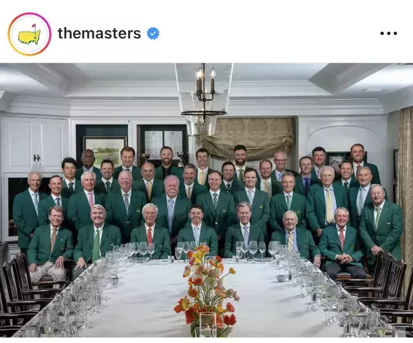 マスターズ火曜日恒例の「チャンピオンズ・ディナー」昨年王者のマキロイがホスト役　和牛やキハダマグロのカルパッチョ　松山英樹も出席