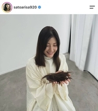 長谷部誠氏の３７歳モデル妻、イメージ激変！“あか抜け”近影　結婚から１０年「可愛さ健在」２児の母・佐藤ありさ