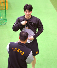 巨人・松本剛が超速始動　入団会見からわずか５日でＧ球場初練習　打撃改良へ「新しいものを求めて」