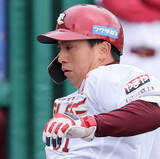 「【楽天】初回にシングル安打１本で先制　小郷裕哉が値千金の三盗成功　黒川史陽の併殺崩れで１点先取」の画像1