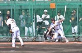 松本剛が巨人初打席初安打！ライブＢＰで山崎伊織撃ち「イメージに近い感じ」　１７日にも対外試合