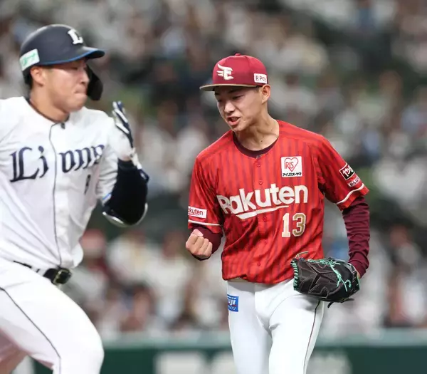 「【楽天】先発のドラ１ルーキー藤原聡大が５回１失点もプロ初勝利はお預け　花園大初のプロ野球選手」の画像