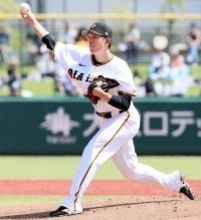 【巨人】戸郷翔征がマッカスカーにソロを浴びるなど３回までに２失点…ファーム・リーグ、楽天戦