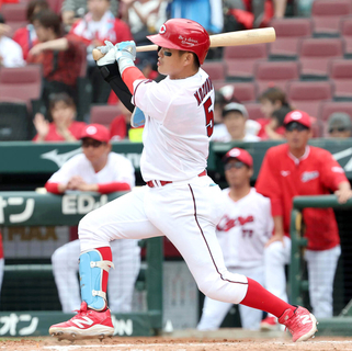 【広島】２６歳小園海斗、同学年のオリックス・吉田輝星から公式戦初対戦でバースデー安打「打ててよかった」