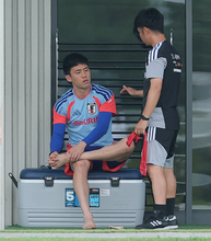 【Ｗ杯】遠藤航、メキシコでの事前合宿４日目で初めてグラウンドに姿を見せ「大丈夫です」　練習は別メニュー調整続く