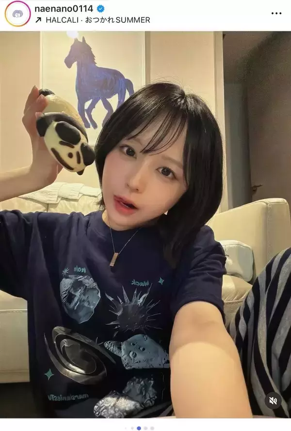 "女の子が一番なりたい顔"のインフルエンサー、ネットが髪形に注目「前髪の感じ好き」「前髪流してるのかわいいね」「ａｎｏちゃんに似てきた」と話題のなえなの